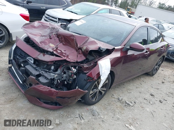 2022 Nissan Sentra SV with VIN 3N1AB8CV3NY310065, listed as a IAAI auction lot 41527662 with 91,207 mi miles and . Bid and sale history available at DreamBid. Image 17.