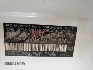 2013 Lexus LS 460 с VIN JTHCL5EFXD5017765, выставлен на аукционе Copart как лот 55400615 с пробегом 144 164 миль миль и Списание • Salvage title. История ставок и продаж доступна на DreamBid. Изображение 13.