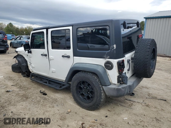 2018 Jeep Wrangler Unlimited Sport S with VIN 1C4BJWDGXJL849522, listed as a Copart auction lot 48964995 with 104,910 mi miles and Salvage title. Bid and sale history available at DreamBid. Image 2.