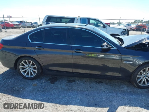 2014 BMW 5 Series 535i with VIN WBA5B1C54ED477525, listed as a IAAI auction lot 41692887 with 122,288 mi miles. Bid and sale history available at carsss.com. Image 13.