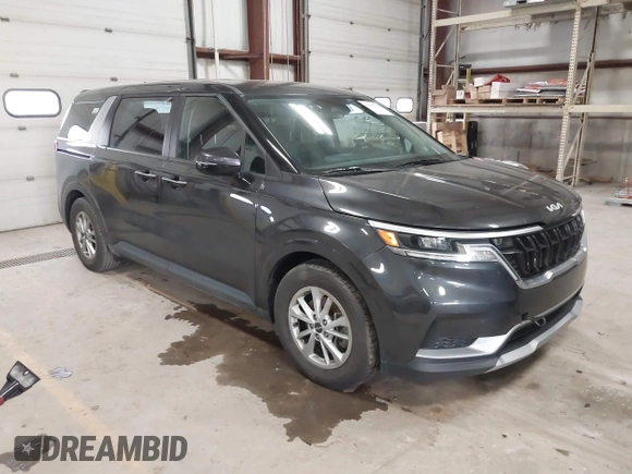 2022 Kia Carnival LXS with VIN KNDNB4H37N6168339, listed as a IAAI auction lot 41491533 with 51,286 mi miles. Bid and sale history available at carsss.com. Image 1.