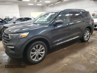 2022 Ford Explorer XLT with VIN 1FMSK8DH8NGB97480, listed as a Copart auction lot 50599045 with 48,396 mi miles and Salvage Title. Bid and sale history available at carsss.com. Image 1.