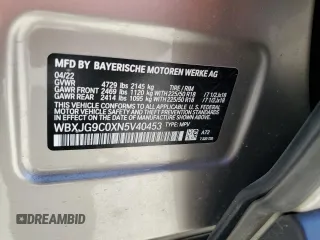 2022 BMW X1 xDrive28i z VIN WBXJG9C0XN5V40453, wystawiony jako Copart lot #56698705 z przebiegiem 31 091 mil mil oraz Szkoda całkowita • Salvage title. Historia ofert i sprzedaży dostępna na DreamBid. Obrazek 14.