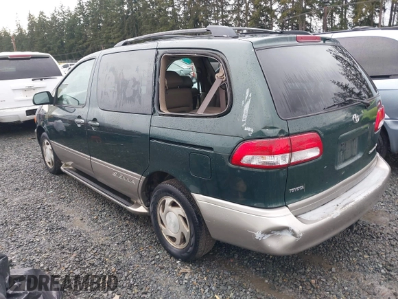 2001 Toyota Sienna LE with VIN 4T3ZF13C91U352296, listed as a IAAI auction lot 41647762 with 262,803 mi miles. Bid and sale history available at carsss.com. Image 3.