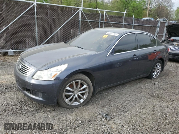 2007 Infiniti G35 Sedan G35x with VIN JNKBV61F97M810924, listed as a Copart auction lot 53657765 with 0 mi miles and Salvage Title. Bid and sale history available at carsss.com. Image 1.