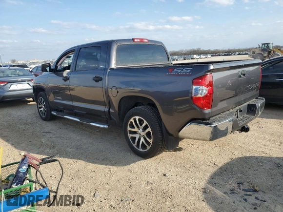 2018 Toyota Tundra 2WD SR5 with VIN 5TFEM5F10JX123149, listed as a Copart auction lot 45676045 with 76,709 mi miles and Salvage Title. Bid and sale history available at carsss.com. Image 2.