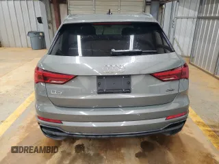 2023 Audi Q3 S line Premium with VIN WA1DECF34P1140721, listed as a Copart auction lot 45188325 with 40,458 mi miles and Salvage title. Bid and sale history available at DreamBid. Image 6.