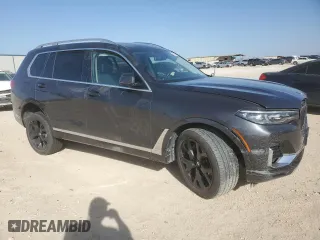2022 BMW X7 xDrive40i with VIN 5UXCW2C00N9M78102, listed as a Copart auction lot 48050515 with 0 mi miles and Salvage Title. Bid and sale history available at carsss.com. Image 4.