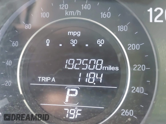 2016 Honda Accord Sedan LX with VIN 1HGCR2F38GA079682, listed as a IAAI auction lot 41883779 with 192,508 mi miles. Bid and sale history available at carsss.com. Image 15.