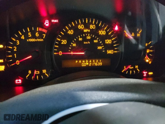 2004 Nissan Titan LE with VIN 1N6AA07B24N517623, listed as a Copart auction lot 46680665 with 217,639 mi miles and Clean Title. Bid and sale history available at carsss.com. Image 9.