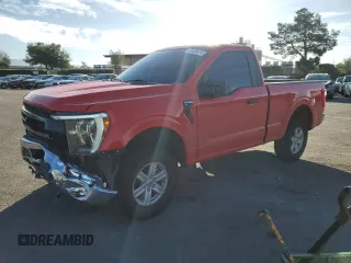 2021 Ford F-150 XL z VIN 1FTMF1C58MKE69537, wystawiony jako Copart lot #41438195 z przebiegiem 51 701 mil mil oraz Szkoda całkowita • Salvage title. Historia ofert i sprzedaży dostępna na DreamBid. Obrazek 1.