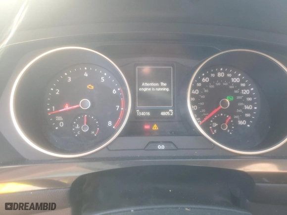 2018 Volkswagen Tiguan S with VIN 3VV1B7AX3JM009567, listed as a Copart auction lot 42562965 with 134,016 mi miles and Salvage Title. Bid and sale history available at carsss.com. Image 9.