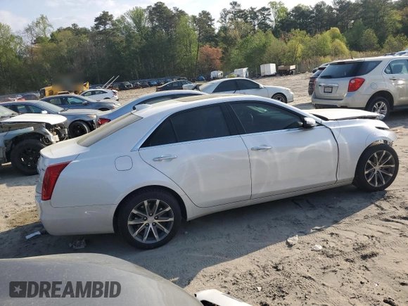 2016 Cadillac CTS Luxury Collection AWD with VIN 1G6AX5SX6G0126903, listed as a Copart auction lot 53320955 with 67,715 mi miles and Salvage Title. Bid and sale history available at DreamBid. Image 3.