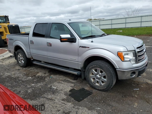 2013 Ford F-150 XL with VIN 1FTFW1ET4DKE80958, listed as a Copart auction lot 55537585 with 232,290 mi miles and Clean Title. Bid and sale history available at DreamBid. Image 4.