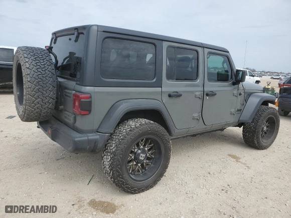 2020 Jeep Wrangler Unlimited Sport Altitude with VIN 1C4HJXDG2LW325430, listed as a Copart auction lot 46953185 with 69,919 mi miles and Salvage Title. Bid and sale history available at carsss.com. Image 3.
