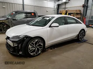 2024 Hyundai Ioniq 6 SEL z VIN KMHM34AC5RA076891, wystawiony jako Copart lot #49100145 z przebiegiem 6 756 mil mil oraz Szkoda całkowita • Salvage title. Historia ofert i sprzedaży dostępna na DreamBid. Obrazek 1.