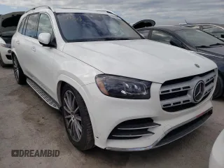 2022 Mercedes-Benz GLS with VIN 4JGFF5KE5NA706618, listed as a Copart auction lot 61918582 with 0 mi miles. Bid and sale history available at carsss.com. Image 1.