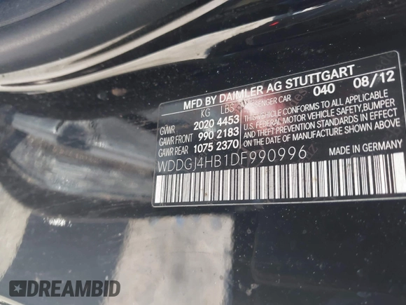 2013 Mercedes-Benz C 250 z VIN WDDGJ4HB1DF990996, wystawiony jako IAAI lot #42364935 z przebiegiem 108 916 mil mil oraz . Historia ofert i sprzedaży dostępna na DreamBid. Obrazek 9.