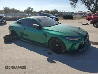 2023 BMW M4 Competition with VIN WBS33AZ0XPCL26211, listed as a Copart auction lot 43287955 with 31,845 mi miles and Salvage Title. Bid and sale history available at carsss.com. Image 4.