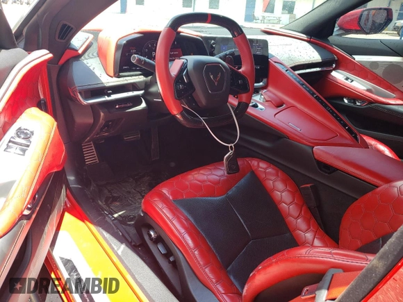 2020 Chevrolet Corvette 2LT with VIN 1G1Y72D48L5000755, listed as a Copart auction lot 55525194 with 28,030 mi miles and Salvage Title. Bid and sale history available at carsss.com. Image 8.