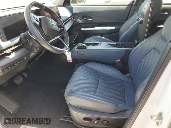 2023 Nissan ARIYA Platinum+ with VIN JN1DF0CD9PM708039, listed as a Copart auction lot 64815065 with 20,236 mi miles and Salvage title. Bid and sale history available at DreamBid. Image 7.