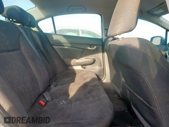 2013 Honda Civic LX z VIN 2HGFB2F50DH502593, wystawiony jako Copart lot #58256345 z przebiegiem 178 975 mil mil oraz Szkoda całkowita • Salvage title. Historia ofert i sprzedaży dostępna na DreamBid. Obrazek 10.