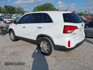 2015 Kia Sorento LX with VIN 5XYKT3A69FG575172, listed as a IAAI auction lot 42151412 with 161,823 mi miles and . Bid and sale history available at carsss.com. Image 3.