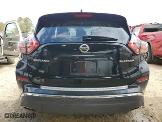 2017 Nissan Murano Platinum with VIN 5N1AZ2MG3HN125209, listed as a Copart auction lot 51776745 with 56,825 mi miles and Salvage Title. Bid and sale history available at carsss.com. Image 6.