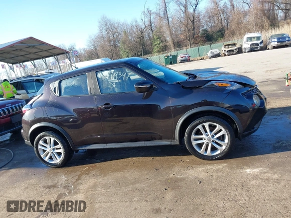 2016 Nissan Juke S with VIN JN8AF5MR7GT606160, listed as a IAAI auction lot 41749347 with 158,659 mi miles. Bid and sale history available at carsss.com. Image 13.