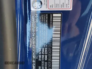 2024 Mercedes-Benz AMG GT 55 с VIN W1KRJ8ABXRF001921, выставлен на аукционе Copart как лот 82652924 с пробегом 2 622 миль миль и Списание • Salvage title. История ставок и продаж доступна на DreamBid. Изображение 12.