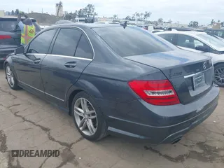 2013 Mercedes-Benz C 250 Sport with VIN WDDGF4HBXDR267535, listed as a IAAI auction lot 42036663 with 96,604 mi miles and . Bid and sale history available at carsss.com. Image 3.