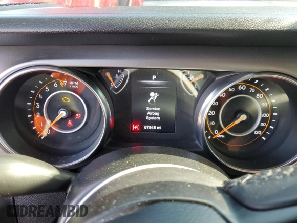 2020 Jeep Gladiator Sport S with VIN 1C6HJTAG4LL162110, listed as a Copart auction lot 51546565 with 67,948 mi miles and Salvage title. Bid and sale history available at DreamBid. Image 9.