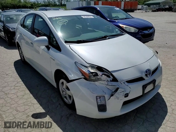 2010 Toyota Prius II with VIN JTDKN3DU5A0159753, listed as a Copart auction lot 50806824 with 132,958 mi miles and Salvage Title. Bid and sale history available at carsss.com. Image 10.
