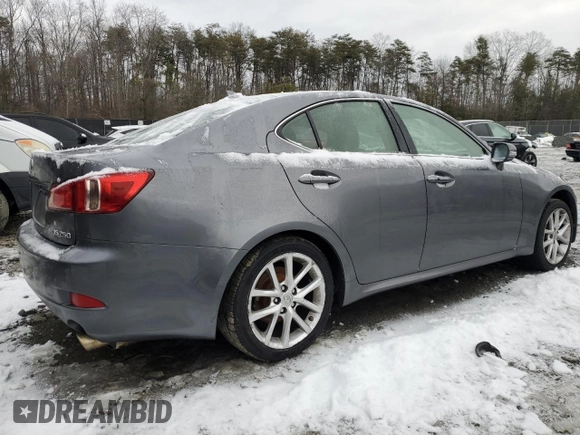 2012 Lexus IS 250 with VIN JTHCF5C25C5059413, listed as a Copart auction lot 87642065 with 108,205 mi miles and Salvage Title. Bid and sale history available at DreamBid. Image 3.