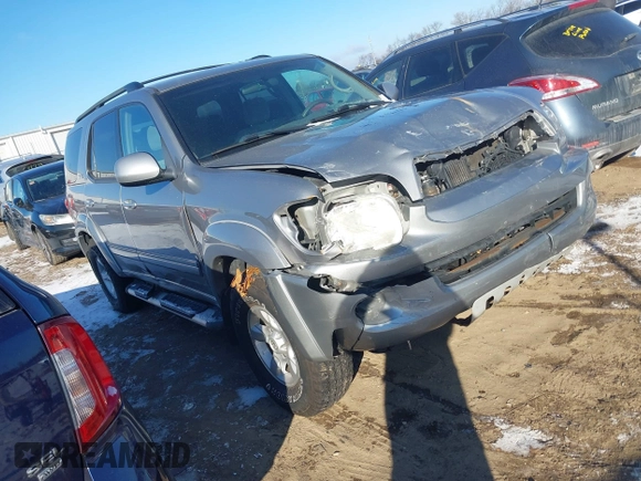 2005 Toyota Sequoia SR5 with VIN 5TDBT44A75S236420, listed as a IAAI auction lot 41296176 with 185,380 mi miles and . Bid and sale history available at DreamBid. Image 1.