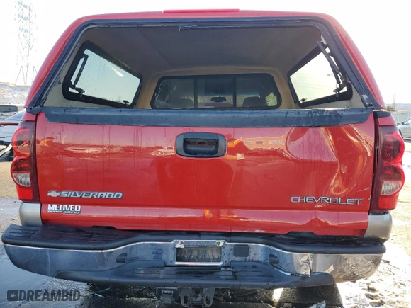 2003 Chevrolet Silverado 1500 LT with VIN 1GCEK19T33Z151854, listed as a Copart auction lot 89107845 with 164,732 mi miles and Salvage Title. Bid and sale history available at carsss.com. Image 6.