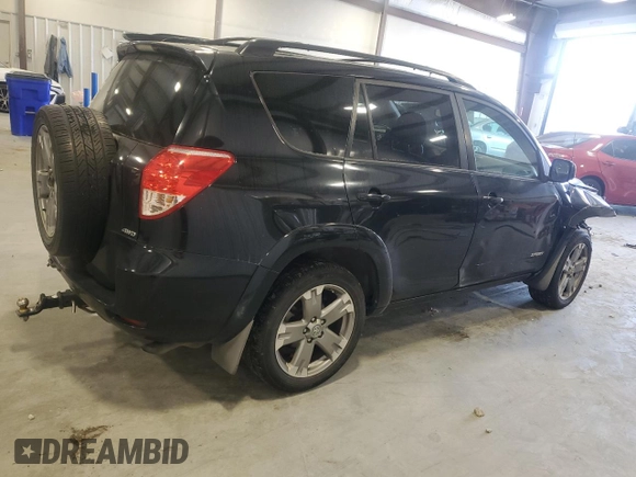 2008 Toyota RAV4 Sport with VIN JTMBK32V286044362, listed as a Copart auction lot 50652635 with 260,079 mi miles and Salvage Title. Bid and sale history available at carsss.com. Image 3.