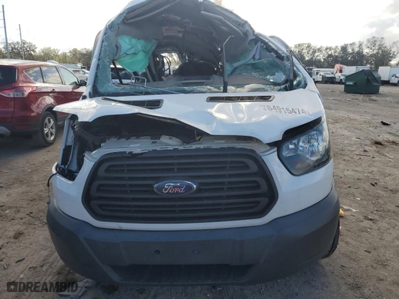 2017 Ford Transit Van with VIN 1FTYE1YM3HKA59464, listed as a Copart auction lot 84915474 with 0 mi miles and Salvage Title. Bid and sale history available at carsss.com. Image 5.