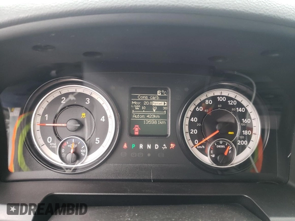 2017 Ram 2500 Tradesman with VIN 3C6UR5CL6HG571808, listed as a Copart auction lot 52703345 with 135,981 mi miles and Salvage title. Bid and sale history available at DreamBid. Image 9.