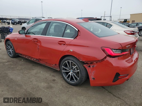 2021 BMW 3 Series 330i xDrive with VIN 3MW5R7J05M8B50200, listed as a Copart auction lot 46443405 with 35,663 mi miles and Salvage title. Bid and sale history available at DreamBid. Image 2.