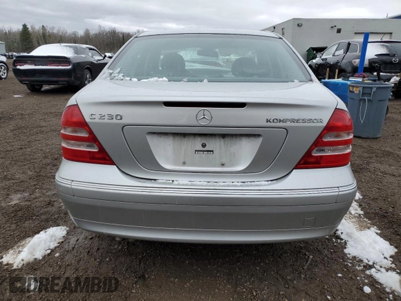 2004 Mercedes-Benz C 230 Kompressor with VIN WDBRF40J74F543823, listed as a Copart auction lot 49698565 with 114,644 mi miles and Salvage title. Bid and sale history available at DreamBid. Image 6.