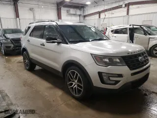 2016 Ford Explorer Sport with VIN 1FM5K8GT7GGC13281, listed as a Copart auction lot 49869555 with 179,229 mi miles and Non Repairable. Bid and sale history available at carsss.com. Image 4.