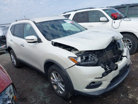2016 Nissan Rogue S with VIN KNMAT2MV6GP699519, listed as a IAAI auction lot 41453258 with 166,581 mi miles. Bid and sale history available at carsss.com. Image 1.