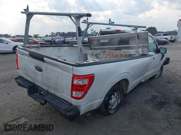 2022 Ford F-150 XL with VIN 1FTMF1CB2NKD95281, listed as a IAAI auction lot 41684433 with 1 mi miles. Bid and sale history available at carsss.com. Image 4.