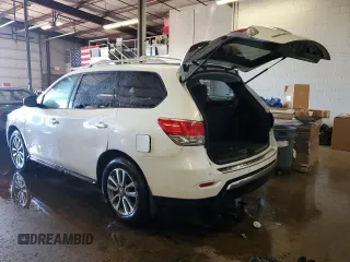 2016 Nissan Pathfinder S with VIN 5N1AR2MMXGC652177, listed as a Copart auction lot 47100055 with 122,497 mi miles and Salvage Title. Bid and sale history available at carsss.com. Image 2.