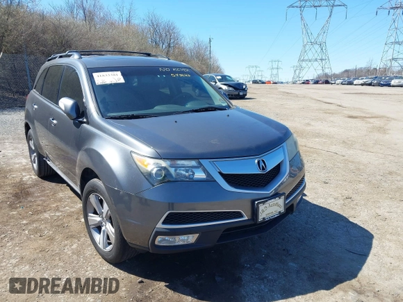 2011 Acura MDX with VIN 2HNYD2H27BH543623, listed as a IAAI auction lot 41833381 with Not Provided miles and . Bid and sale history available at carsss.com. Image 6.