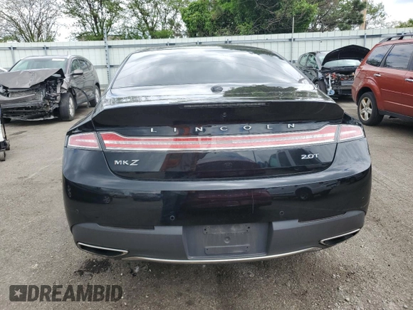 2017 Lincoln MKZ Reserve with VIN 3LN6L5E96HR648522, listed as a Copart auction lot 57698155 with 106,379 mi miles and Salvage title. Bid and sale history available at DreamBid. Image 6.