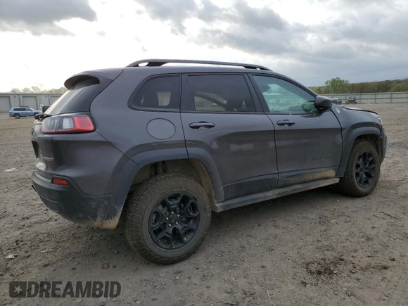 2021 Jeep Cherokee Trailhawk with VIN 1C4PJMBX7MD215581, listed as a Copart auction lot 51281205 with 62,199 mi miles and Salvage title. Bid and sale history available at DreamBid. Image 3.