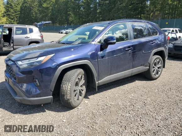 2024 Toyota RAV4 Hybrid XLE Premium with VIN JTMB6RFV7RD129471, listed as a Copart auction lot 53905745 with 8,869 mi miles and Salvage Title. Bid and sale history available at carsss.com. Image 1.