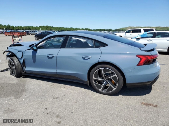 2023 Audi RS e-tron GT with VIN WAUBHBFW1P7902115, listed as a Copart auction lot 60994784 with 10305 miles and Salvage Title. Bid and sale history available at carsss.com. Image 2.